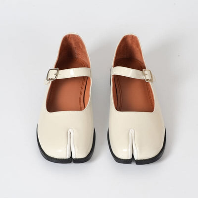 Martha - Leather Mary Janes