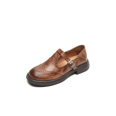 Risla - Leather Mary Janes