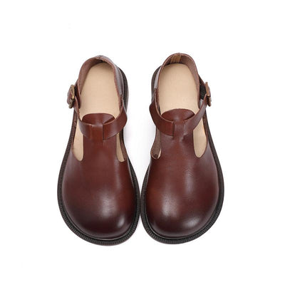 Colette - Leather Mary Janes