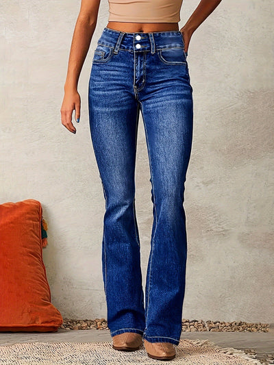 Dianne | Trendy High-Waisted Flared Jeans