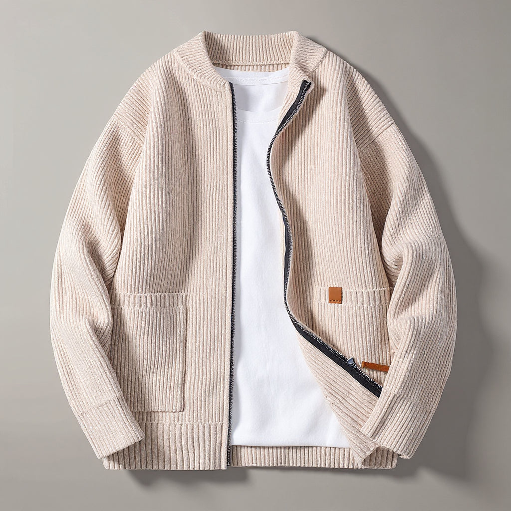 Charlie | Ribbed Knit Cardigan