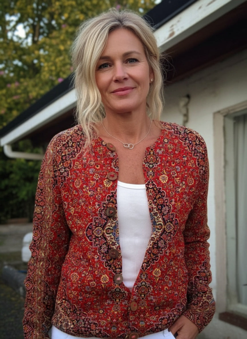 Penny | Vintage Art Casual Cozy Long Sleeve Sweater