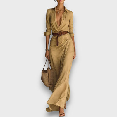 Eliza | Wrap dress with waist belt