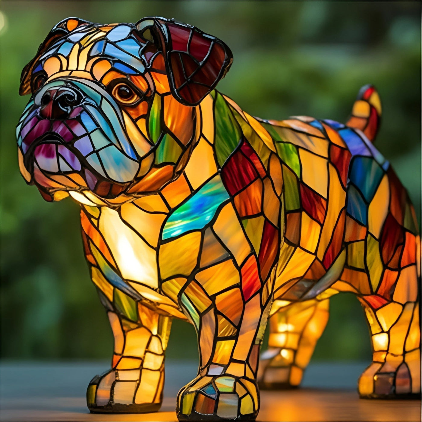 Thor | Magisk dog lamp in coloured glass