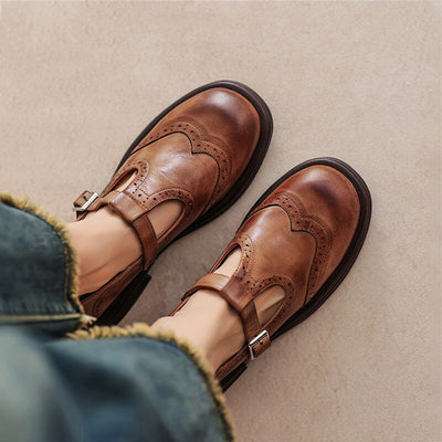 Risla - Leather Mary Janes