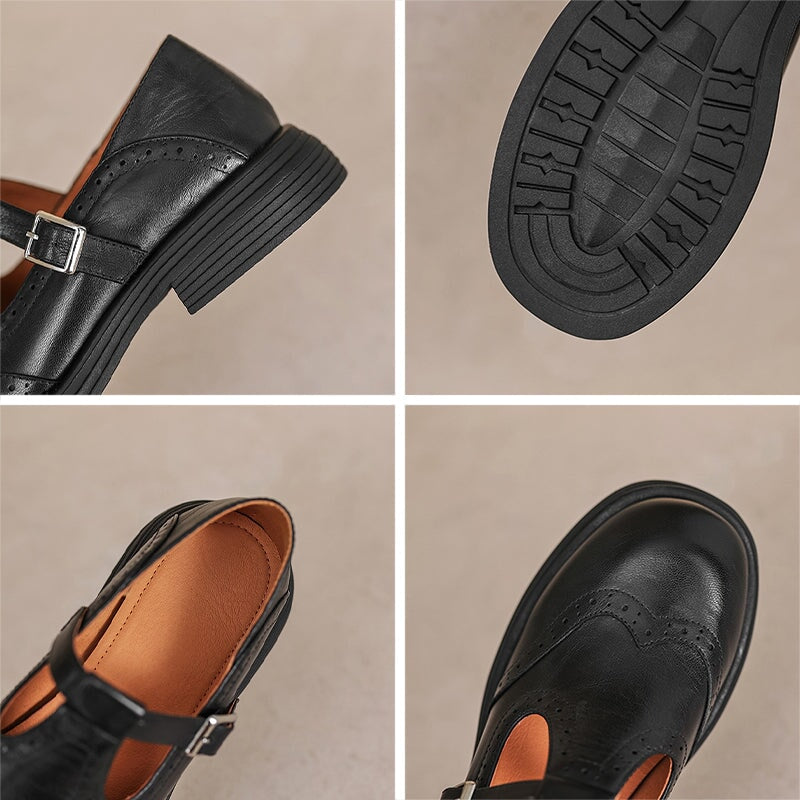 Risla - Leather Mary Janes
