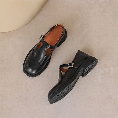 Risla - Leather Mary Janes