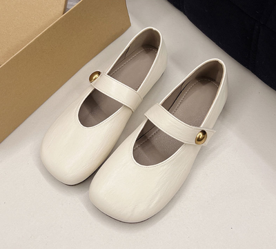 Irene - Leather Mary Janes