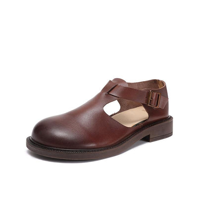 Colette - Leather Mary Janes