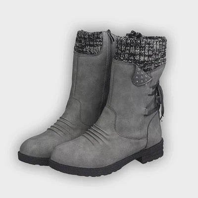 Svea - Retro Thick Heel Winter Boots